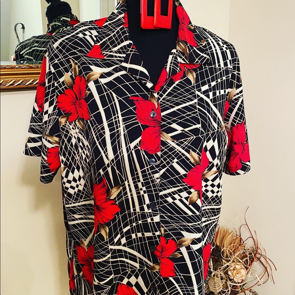 Floral/ Tropical Top